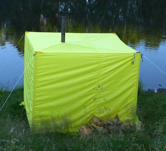 Походная баня-палатка - вариант отдыха на даче, рыбалке или охоте