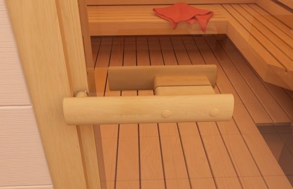 Деревянные дверные ручки для бани соответствуют требованиям безопасности.