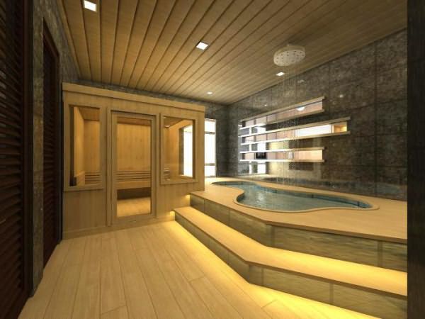 комната отдыха в бане дизайн интерьера 3х3