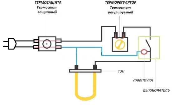 Схема водонагревателя