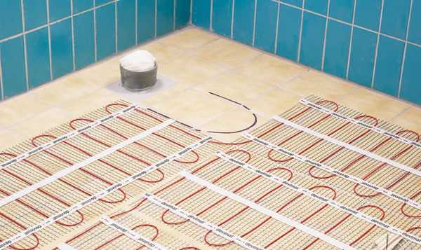 Электрические теплые полы - один из видов организации отопления в бане