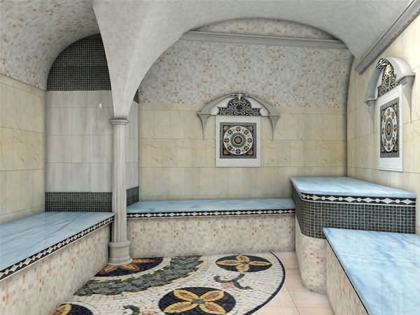 Фото одного из залов в турецкой бане