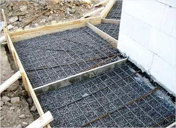 При устройстве бетонной отмостки необходимо делать компенсационные швы