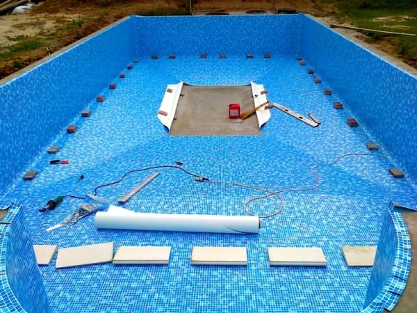 Технология проведения строительных работ при обустройстве бассейна в бане