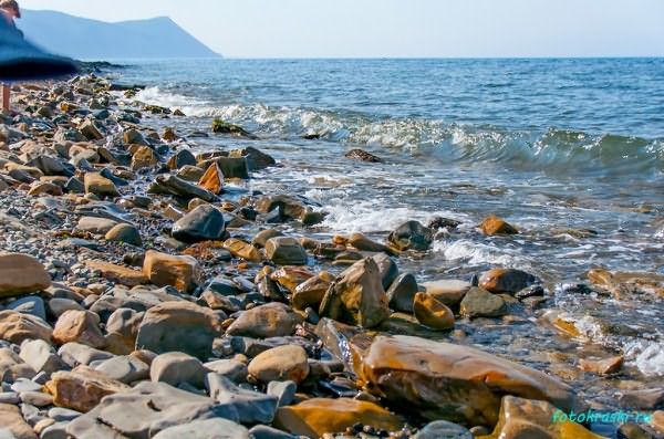 Целые каменные угодья на морском берегу