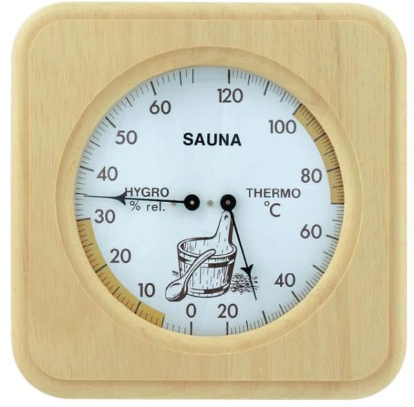 термометр для бани и сауны с гигрометром