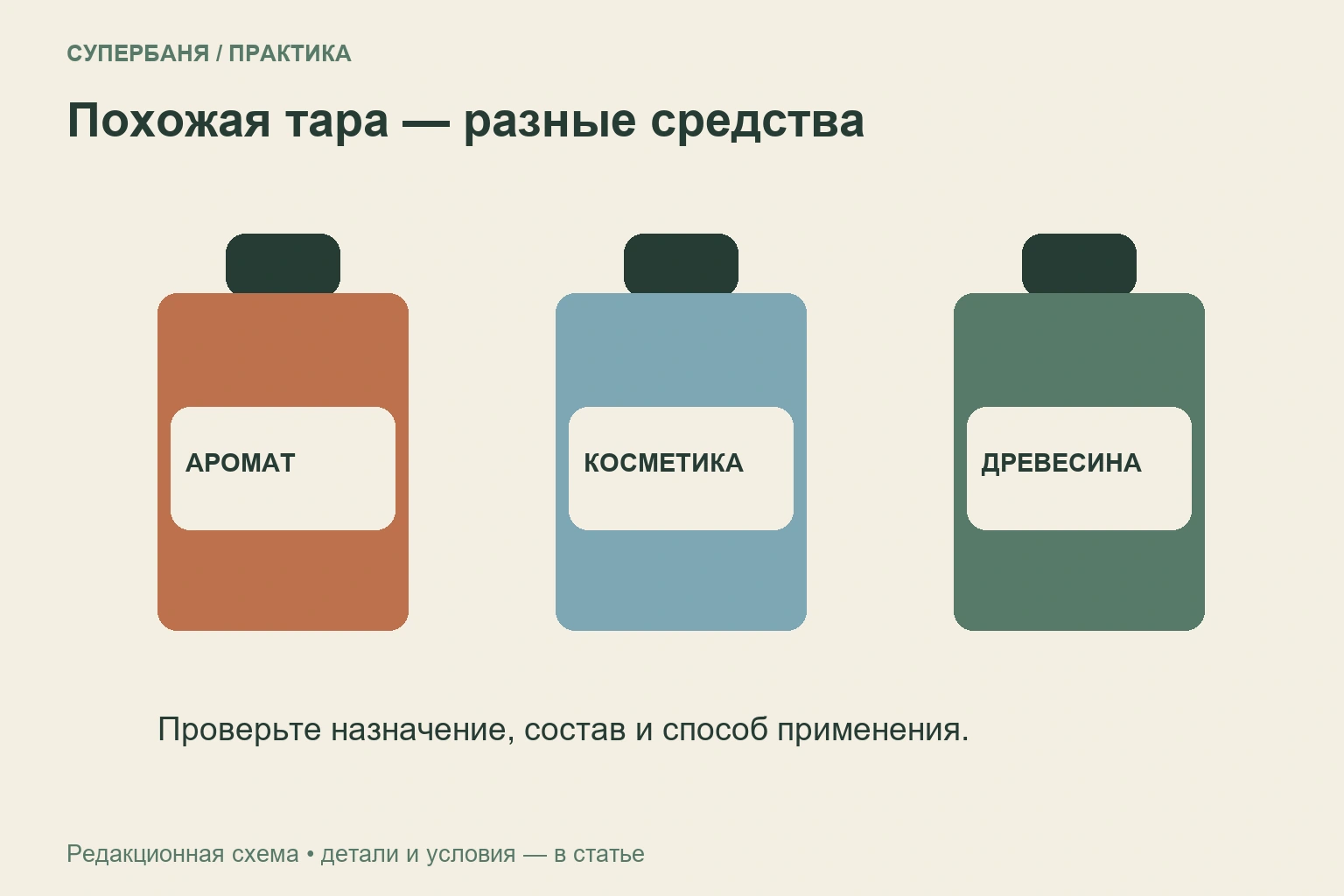 Три подписанные категории средств: ароматизация, косметика и обработка древесины